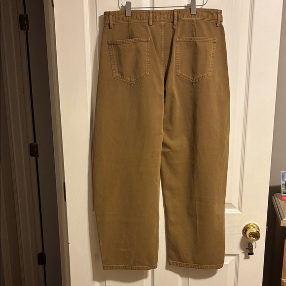 NWOT- GAP Brown Mid Rise Twill Barrel Trousers, Never worn - Picture 6 of 13